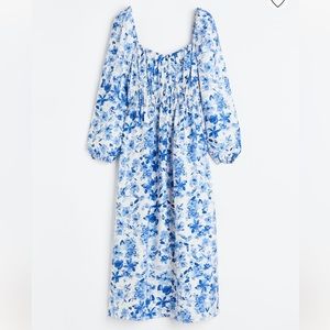 H&M Balloon Sleeved Smocked Dress NWT